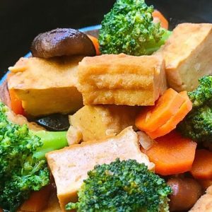 Braised Beancurd With Crab Meat Broccolli 蟹肉兰花豆腐