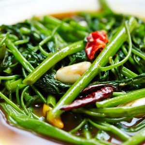 Kangkong Stir Fired with Garlic 空心菜炒蒜茸