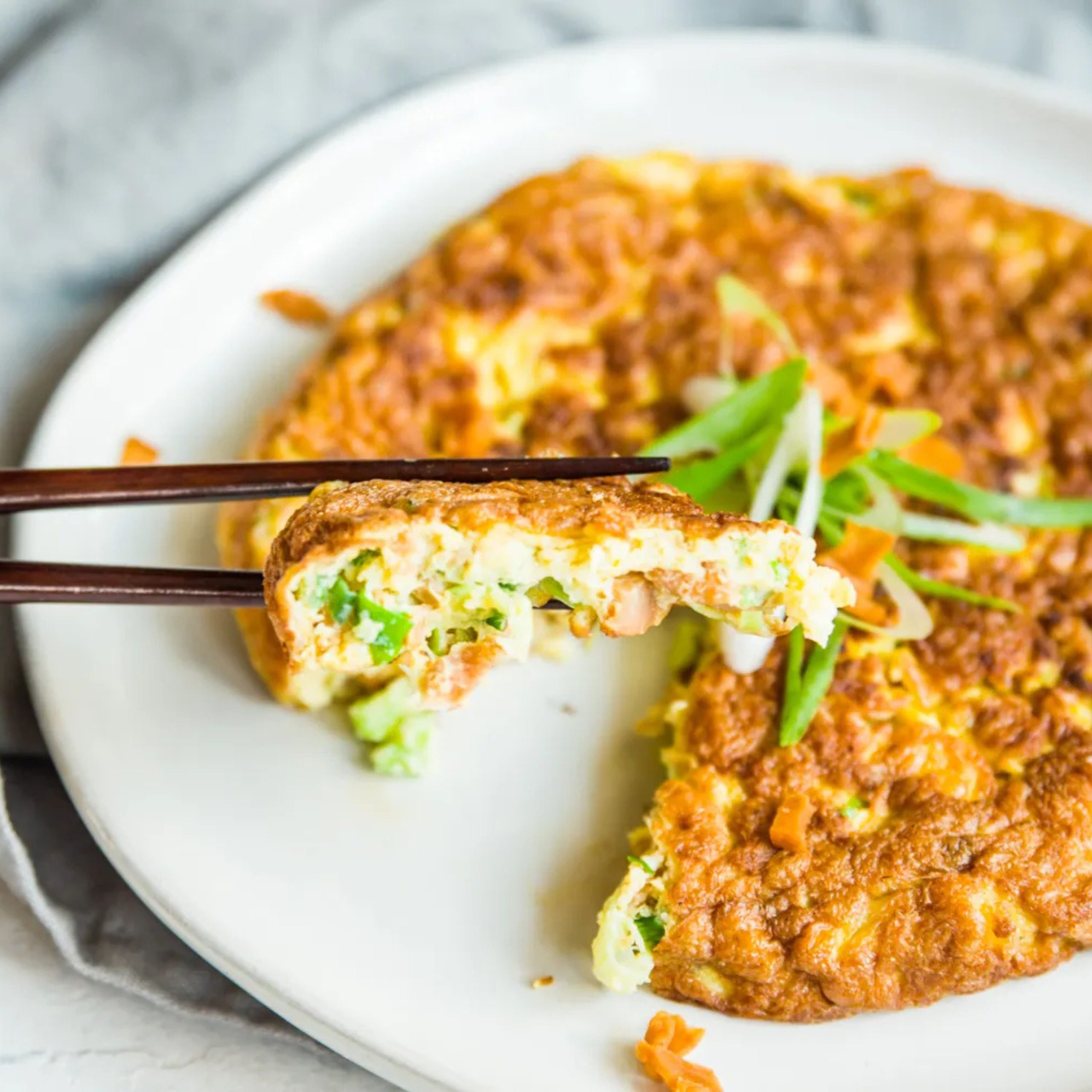Pan Fried Omelette With Preserved Turnip 菜莆煎蛋
