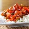 Sweet and Sour (Chicken:Pork:Fish) Rice 酸甜（鸡丁:猪肉:鱼片）饭