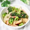 brocolli with crab meat ⻄兰花扒蚧肉