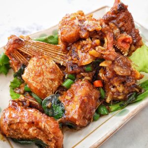 gam heong fish head 甘香鱼头